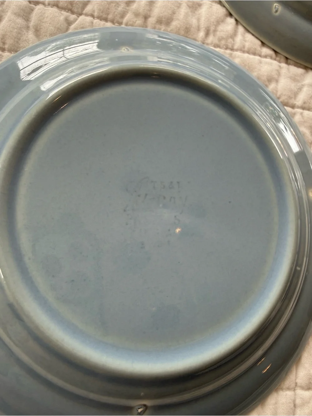 Vintage Lu-Ray Pastels Blue Plates Salad Bread Dessert - 6-3/8” Spring Easter